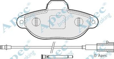 APEC BRAKING pad1627 -  Комплект тормозных колодок, дисковый тормоз
